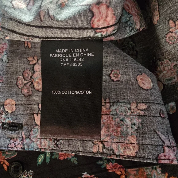 Dravus Black Floral Men's Shirt - Picture 4 of 4